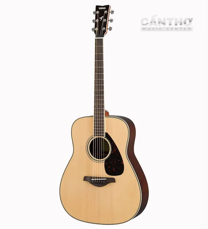đàn guitar acoustic yamaha FG830 natural màu gỗ Nhạc cụ Yamaha chính hãng Cần Thơ Music Center