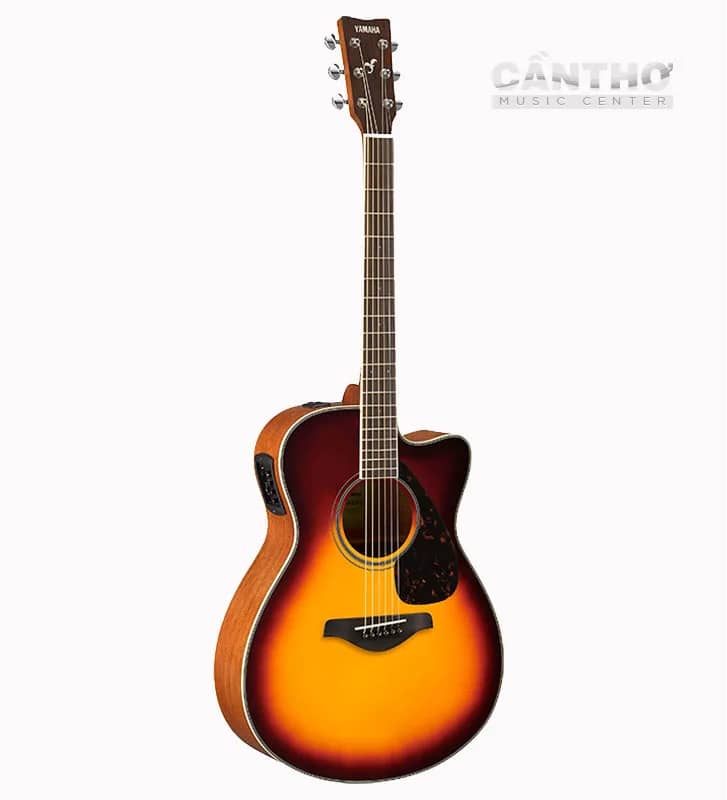 dan yamaha acoustic guitar fsx820c brown sunburst truoc Nhạc cụ Yamaha chính hãng Cần Thơ Music Center